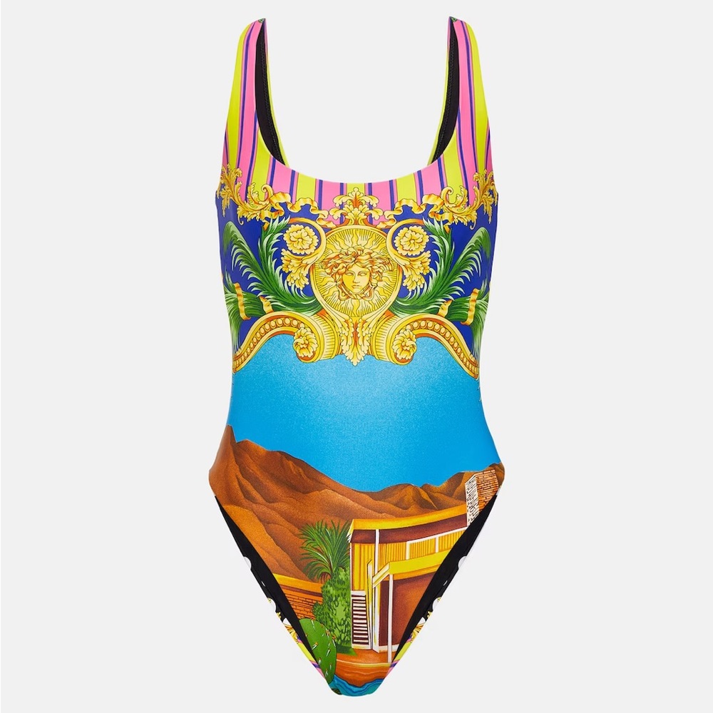 Versace Medusa Palm Springs swimsuit